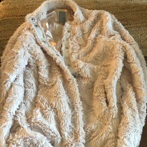 NWOT Lemon Tart Faux Fur Jacket